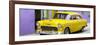 Cuba Fuerte Collection Panoramic - Beautiful Classic American Yellow Car-Philippe Hugonnard-Framed Photographic Print