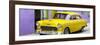 Cuba Fuerte Collection Panoramic - Beautiful Classic American Yellow Car-Philippe Hugonnard-Framed Photographic Print