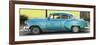 Cuba Fuerte Collection Panoramic - Beautiful Retro Blue Car-Philippe Hugonnard-Framed Photographic Print