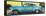 Cuba Fuerte Collection Panoramic - Beautiful Retro Blue Car-Philippe Hugonnard-Framed Stretched Canvas