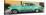 Cuba Fuerte Collection Panoramic - Beautiful Retro Green Car-Philippe Hugonnard-Stretched Canvas