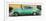 Cuba Fuerte Collection Panoramic - Beautiful Retro Green Car-Philippe Hugonnard-Framed Photographic Print