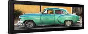 Cuba Fuerte Collection Panoramic - Beautiful Retro Green Car-Philippe Hugonnard-Framed Photographic Print