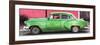 Cuba Fuerte Collection Panoramic - Beautiful Retro Green Car-Philippe Hugonnard-Framed Photographic Print