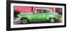 Cuba Fuerte Collection Panoramic - Beautiful Retro Green Car-Philippe Hugonnard-Framed Photographic Print