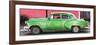 Cuba Fuerte Collection Panoramic - Beautiful Retro Green Car-Philippe Hugonnard-Framed Photographic Print