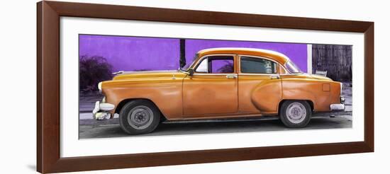 Cuba Fuerte Collection Panoramic - Beautiful Retro Orange Car-Philippe Hugonnard-Framed Photographic Print