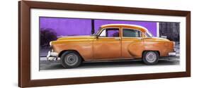 Cuba Fuerte Collection Panoramic - Beautiful Retro Orange Car-Philippe Hugonnard-Framed Photographic Print