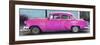 Cuba Fuerte Collection Panoramic - Beautiful Retro Pink Car-Philippe Hugonnard-Framed Photographic Print