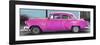 Cuba Fuerte Collection Panoramic - Beautiful Retro Pink Car-Philippe Hugonnard-Framed Photographic Print