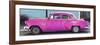 Cuba Fuerte Collection Panoramic - Beautiful Retro Pink Car-Philippe Hugonnard-Framed Photographic Print