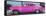 Cuba Fuerte Collection Panoramic - Beautiful Retro Pink Car-Philippe Hugonnard-Framed Stretched Canvas