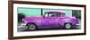 Cuba Fuerte Collection Panoramic - Beautiful Retro Purple Car-Philippe Hugonnard-Framed Photographic Print