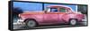 Cuba Fuerte Collection Panoramic - Beautiful Retro Red Car-Philippe Hugonnard-Framed Stretched Canvas