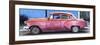 Cuba Fuerte Collection Panoramic - Beautiful Retro Red Car-Philippe Hugonnard-Framed Photographic Print