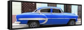 Cuba Fuerte Collection Panoramic - Blue Bel Air Classic Car-Philippe Hugonnard-Framed Stretched Canvas