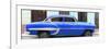 Cuba Fuerte Collection Panoramic - Blue Bel Air Classic Car-Philippe Hugonnard-Framed Photographic Print