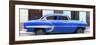 Cuba Fuerte Collection Panoramic - Blue Bel Air Classic Car-Philippe Hugonnard-Framed Photographic Print