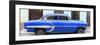 Cuba Fuerte Collection Panoramic - Blue Bel Air Classic Car-Philippe Hugonnard-Framed Photographic Print