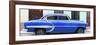 Cuba Fuerte Collection Panoramic - Blue Bel Air Classic Car-Philippe Hugonnard-Framed Photographic Print