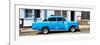 Cuba Fuerte Collection Panoramic - Blue Car-Philippe Hugonnard-Framed Photographic Print