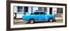 Cuba Fuerte Collection Panoramic - Blue Car-Philippe Hugonnard-Framed Photographic Print