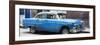 Cuba Fuerte Collection Panoramic - Blue Chevy-Philippe Hugonnard-Framed Photographic Print