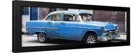 Cuba Fuerte Collection Panoramic - Blue Chevy-Philippe Hugonnard-Framed Photographic Print