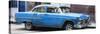 Cuba Fuerte Collection Panoramic - Blue Chevy-Philippe Hugonnard-Stretched Canvas