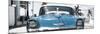 Cuba Fuerte Collection Panoramic - Blue Chevy-Philippe Hugonnard-Mounted Photographic Print