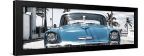 Cuba Fuerte Collection Panoramic - Blue Chevy-Philippe Hugonnard-Framed Photographic Print