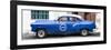 Cuba Fuerte Collection Panoramic - Blue Pontiac 1953 Original Classic Car-Philippe Hugonnard-Framed Photographic Print
