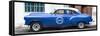 Cuba Fuerte Collection Panoramic - Blue Pontiac 1953 Original Classic Car-Philippe Hugonnard-Framed Stretched Canvas