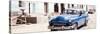 Cuba Fuerte Collection Panoramic - Blue Taxi in Trinidad-Philippe Hugonnard-Stretched Canvas