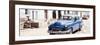 Cuba Fuerte Collection Panoramic - Blue Taxi in Trinidad-Philippe Hugonnard-Framed Photographic Print