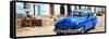 Cuba Fuerte Collection Panoramic - Blue Taxi in Trinidad-Philippe Hugonnard-Framed Stretched Canvas