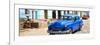 Cuba Fuerte Collection Panoramic - Blue Taxi in Trinidad-Philippe Hugonnard-Framed Photographic Print