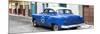 Cuba Fuerte Collection Panoramic - Blue Taxi Pontiac 1953-Philippe Hugonnard-Mounted Photographic Print