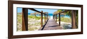 Cuba Fuerte Collection Panoramic - Boardwalk on the Beach-Philippe Hugonnard-Framed Photographic Print