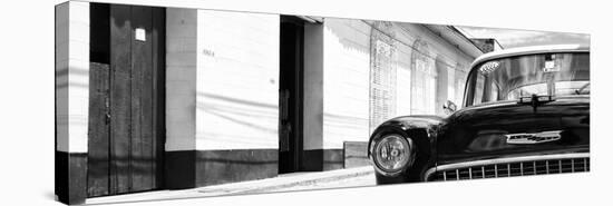 Cuba Fuerte Collection Panoramic BW - 1955 Chevy II-Philippe Hugonnard-Stretched Canvas