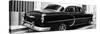 Cuba Fuerte Collection Panoramic BW - American Classic Car II-Philippe Hugonnard-Stretched Canvas