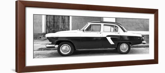 Cuba Fuerte Collection Panoramic BW - American Classic Car II-Philippe Hugonnard-Framed Photographic Print