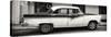 Cuba Fuerte Collection Panoramic BW - American Classic Car in Havana-Philippe Hugonnard-Stretched Canvas