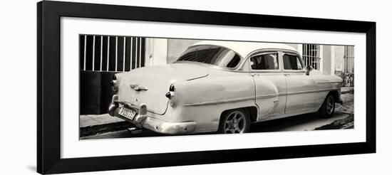 Cuba Fuerte Collection Panoramic BW - American Classic Car-Philippe Hugonnard-Framed Photographic Print