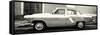 Cuba Fuerte Collection Panoramic BW - American Classic Car-Philippe Hugonnard-Framed Stretched Canvas