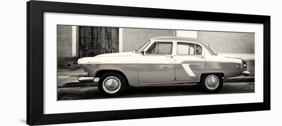 Cuba Fuerte Collection Panoramic BW - American Classic Car-Philippe Hugonnard-Framed Photographic Print