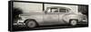 Cuba Fuerte Collection Panoramic BW - Beautiful Retro Car-Philippe Hugonnard-Framed Stretched Canvas