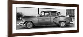 Cuba Fuerte Collection Panoramic BW - Beautiful Vintage Car-Philippe Hugonnard-Framed Photographic Print