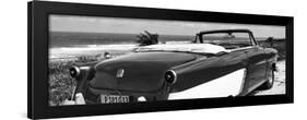 Cuba Fuerte Collection Panoramic BW - Cabriolet Classic Car II-Philippe Hugonnard-Framed Premium Photographic Print
