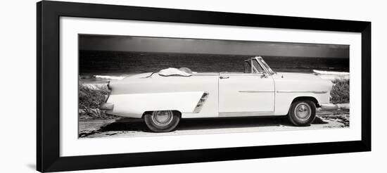 Cuba Fuerte Collection Panoramic BW - Cabriolet Classic Car-Philippe Hugonnard-Framed Photographic Print